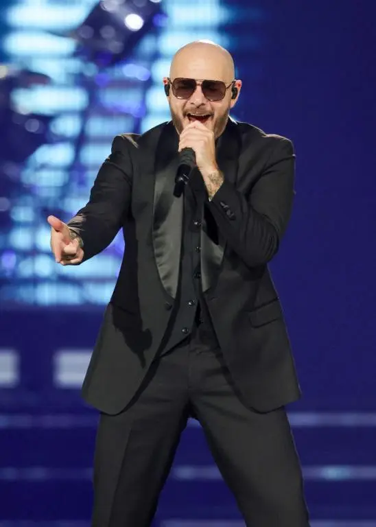 Pitbull performs during a stop of The Trilogy Tour